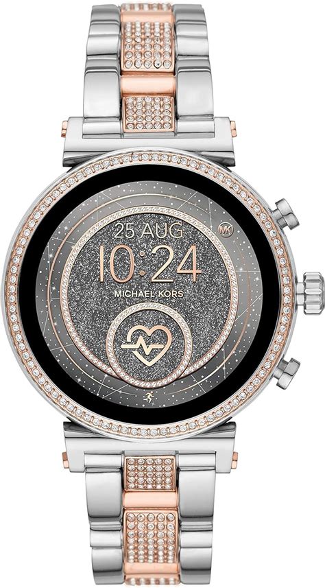 montre connectée femme michael kors|michael kors black watches women.